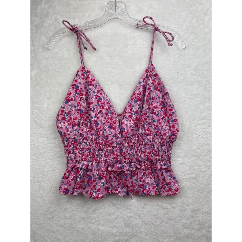 Pink and Red Camisole Top